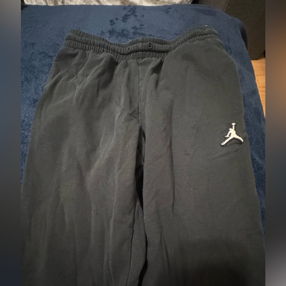 Jordan Kids Black Sweatpants with Logo